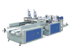 Máquina para fabricar sacola camiseta automática JD-DFR-400×2